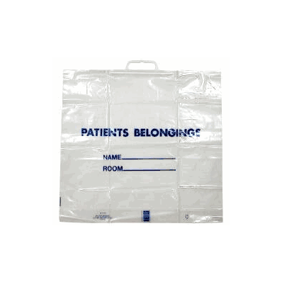 Patient Belongings Bag 18.5 X 20 Inch Polyeth