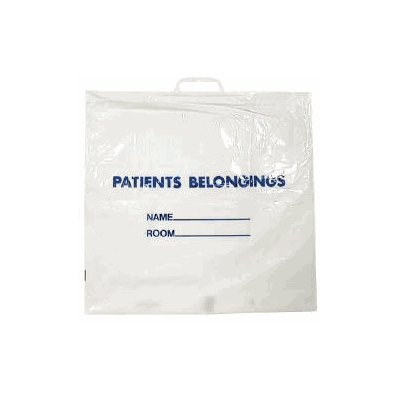 Patient Belongings Bag 18.5 X 20 Inch Polyeth