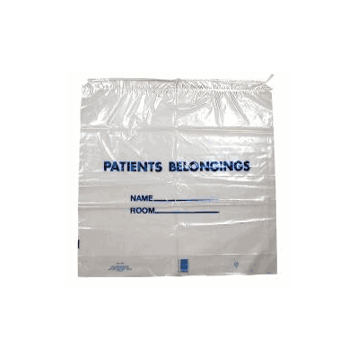 Patient Belongings Bag 20 X 20 Inch Polyethyl