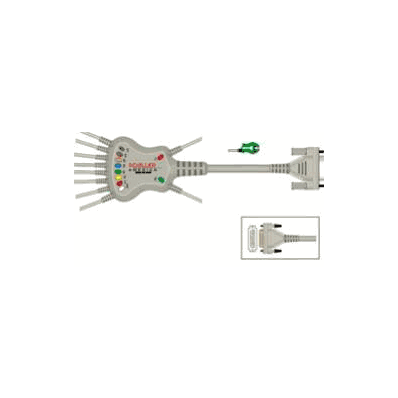 Patient Cable Schiller 3.5 M, 10 Lead, Stres