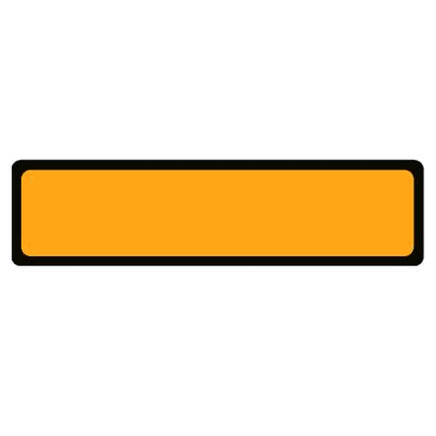 Patient Chart Label, Orange with Black border