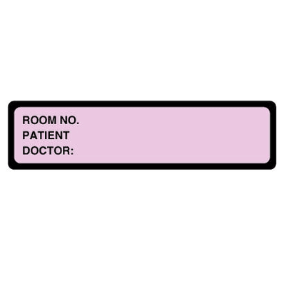 Patient Chart Labels, 1.375" X 5.375", Lavender