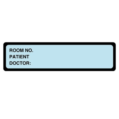 Patient Chart Labels, 1.375" X 5.375", Light Blue