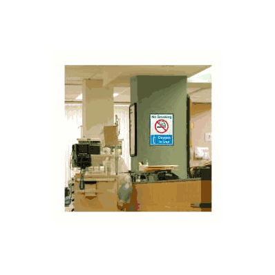 Patient Information Sign No Smoking Oxygen In