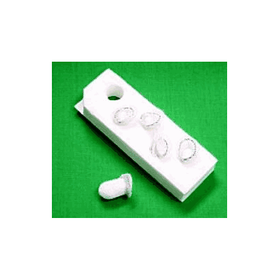 First Aid Peanut Sponge with Holder, 3/8" x 3/4" Round