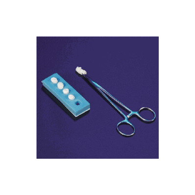 DeRoyal Peanut Sponge with Holder X-Ray Detectable 3/8" Round