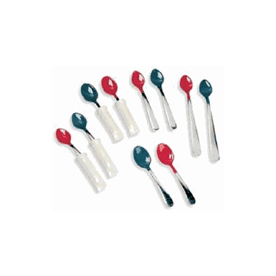 Pediatric Spoon Red Plastisol Coated - Spoon,
