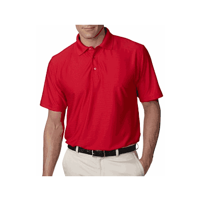 Perf Polo Red 2xl Horizontal Stripe - Medline