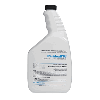 PeridoxRTU Surface Disinfectant Cleaner, 32 oz. Liquid Bottle Manual Pour, Hydrogen Peroxide / Acetic Acid / Peracetic Acid, Vinegar Scent, NonSterile