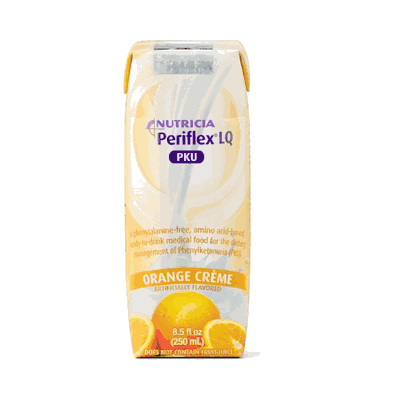 Periflex LQ Orange Crme 250 mL x 18 PKU Oral Supplement, 160 Calories, 8.5 oz.
