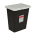 18 Gallon RCRA Waste Container, Black Base / White Lid, Floor Non-Locking Lid Horizontal Entry PGII Waste Can Style, sold as 5/Case by SharpSafety, Cardinal 	8617RC <br><br><font color="red"><b>BACK TO THE PRODUCT TABLE, <a href="https://www.aaawholesalecompany.com/needles-and-syringes-sharps-collectors-18-gallon-waste-containers.html">CLICK HERE</a></b></font>