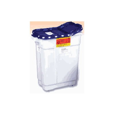Pharmaceutical Waste Container 9 Gallon White