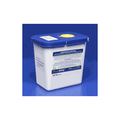 Pharmaceutical Waste Container, Color: White Base