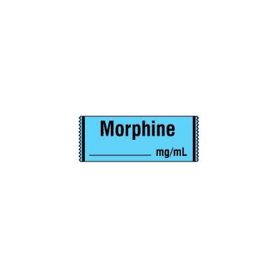 Pharmacy Label, 1/2" x 500" Anesthesia Label, Color: Blue