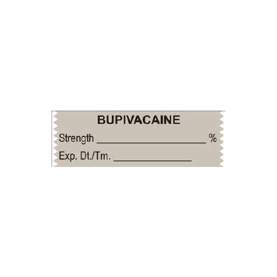 Pharmacy Label Anesthesia Label Bupivacaine %
