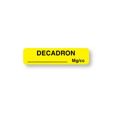 Pharmacy Label Anesthesia Label Decadron ____
