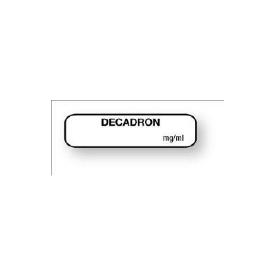 Pharmacy Label Anesthesia Label Decadron Mg/M
