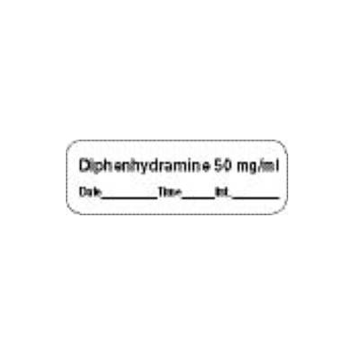 Pharmacy Label Anesthesia Label Diphenhydrami