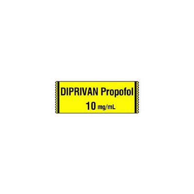 Pharmacy Label Anesthesia Label Diprivan / Pr