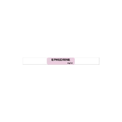 Pharmacy Label Anesthesia Label Ephedrine Mg/