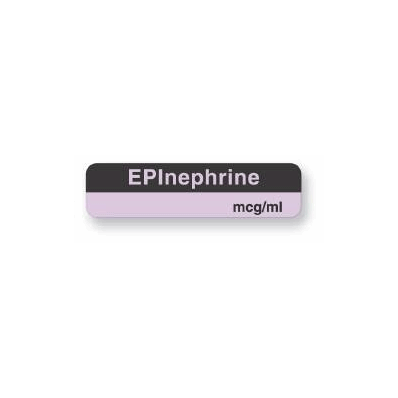 Pharmacy Label Anesthesia Label Epinephrine M