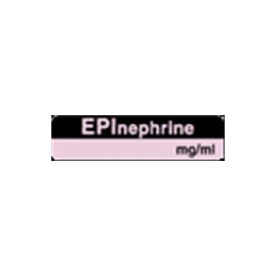 Pharmacy Label Anesthesia Label Epinephrine M