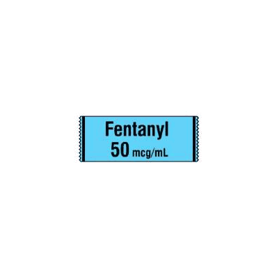 Pharmacy Label Anesthesia Label Fentanyl / 50