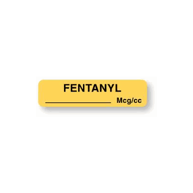 Pharmacy Label Anesthesia Label Fentanyl ____