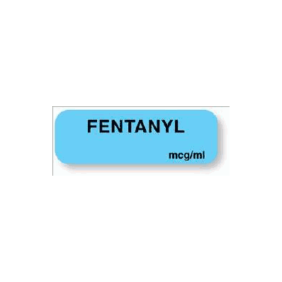 Pharmacy Label Anesthesia Label Fentanyl Mcg/