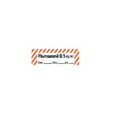 Pharmacy Label Anesthesia Label Flumazenil 0.