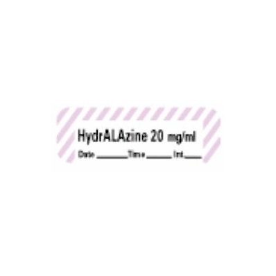 Pharmacy Label Anesthesia Label Hydralazine 2