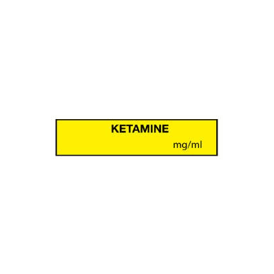 Pharmacy Label Anesthesia Label Ketamine Mg/m