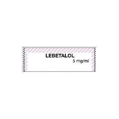 Pharmacy Label Anesthesia Label Labetalol 5 M