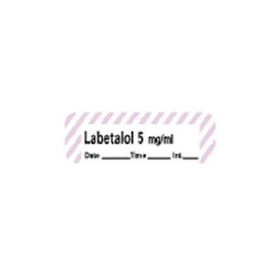 Pharmacy Label Anesthesia Label Labetalol 5 M