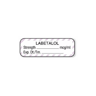 Pharmacy Label Anesthesia Label Labetalol / S