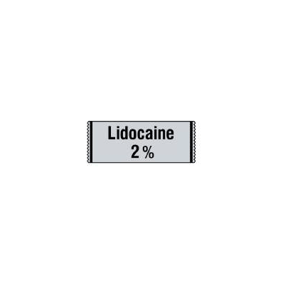 Pharmacy Label Anesthesia Label Lidocaine / 2