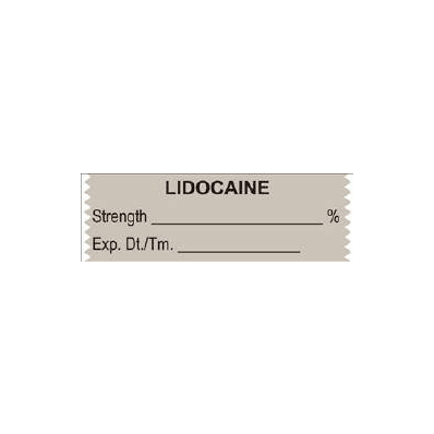 Pharmacy Label Anesthesia Label Lidocaine % G