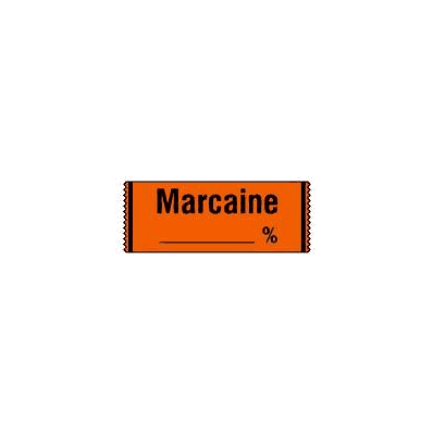 Pharmacy Label Anesthesia Label Marcaine / __