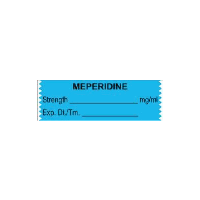 Pharmacy Label Anesthesia Label Meperidine Mg