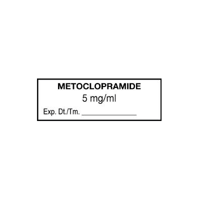 Pharmacy Label Anesthesia Label Metocloprimid