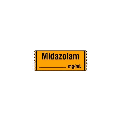 Pharmacy Label Anesthesia Label Midazolam / _