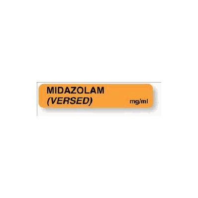 Pharmacy Label Anesthesia Label Midazolam Ver