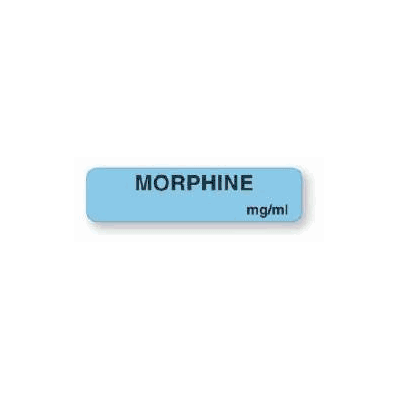 Pharmacy Label Anesthesia Label Morphine Mg/M