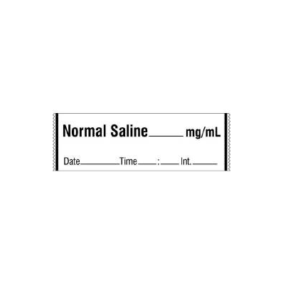Pharmacy Label Anesthesia Label Normal Saline