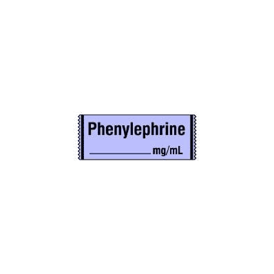 Pharmacy Label Anesthesia Label Phenylephrine