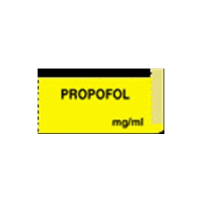 Pharmacy Label Anesthesia Label Propofol Mg/m