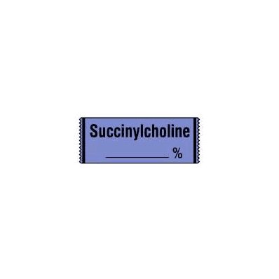 Pharmacy Label Anesthesia Label SucCinylcholi
