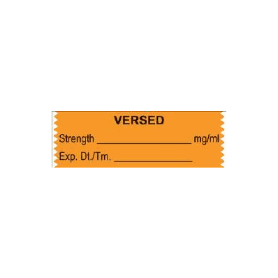 Pharmacy Label Anesthesia Label Versed Mg/ml
