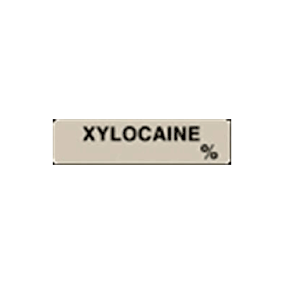 Pharmacy Label Anesthesia Label Xylocaine % G