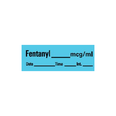 Pharmacy Label Barkley Anesthesia Label Fent